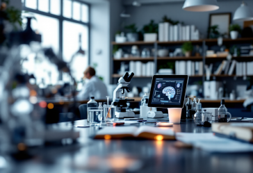 Illustrazione delle neuroscienze sul superamento della paura