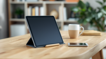 Supporti per tablet e smartphone in uso