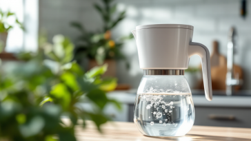 Caraffa filtrante per acqua in uso domestico