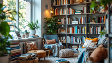 Immagine di un eReader Kobo in un ambiente naturale