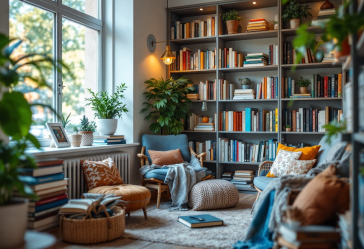 Immagine di un eReader Kobo in un ambiente naturale