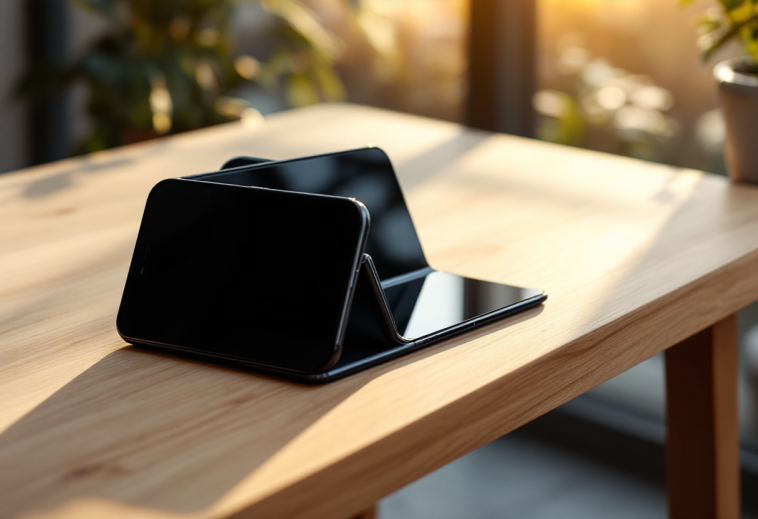 Immagine dell'iPhone pieghevole Apple in fase di lancio