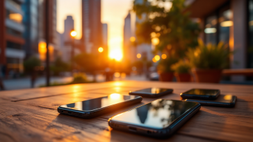 Icone 5G e 4G su smartphone in confronto visivo