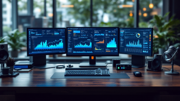 Logo di Amazon con elementi di intelligenza artificiale