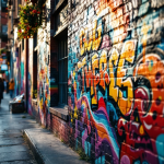 Un'opera d'arte che rappresenta la società moderna