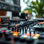 DJ che utilizza Apple Music per mixare brani