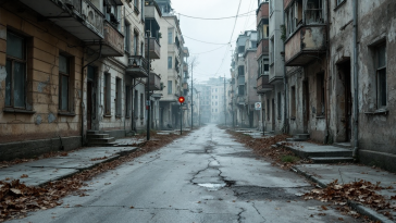 Manifestazione elettorale in Ucraina con bandiere nazionali