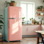 Frigorifero vintage con design retrò e tecnologia avanzata