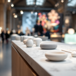 Immagine del Fuorisalone 2025 a Milano con opere di design