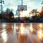 Giocatrici di basket femminile universitario in azione