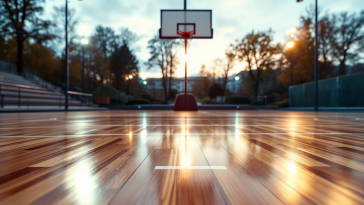 Giocatrici di basket femminile universitario in azione
