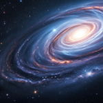 Immagine di una galassia gigante nell'universo primordiale