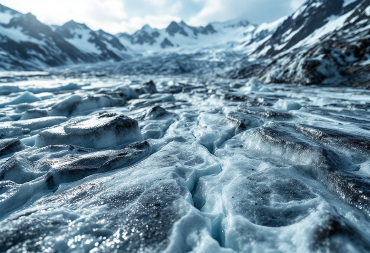 Ghiacciai che si sciolgono, simbolo dell'acqua nel mondo