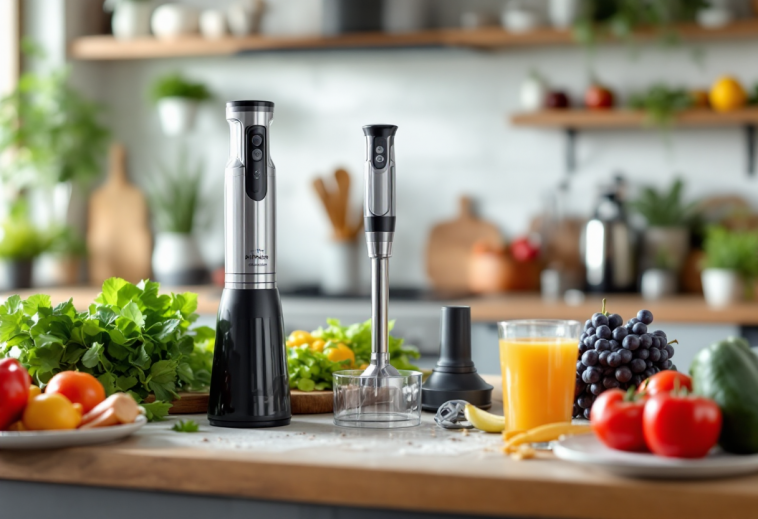 Frullatori a immersione di diversi modelli e colori