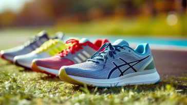 Runner che prova diverse scarpe da running