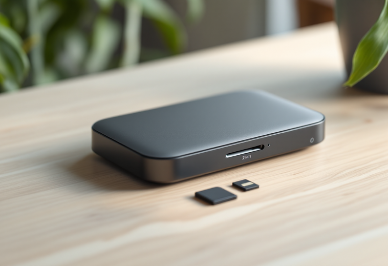 Lettore Beikell per schede SD e microSD in uso