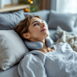 Massaggiatore cervicale in uso per alleviare tensioni