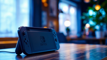 Immagine della nuova Nintendo Switch 2 con accessori
