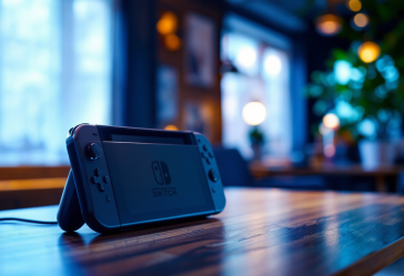 Immagine della nuova Nintendo Switch 2 con accessori