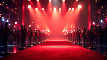 Celebrazione della notte degli Oscar con star e glamour