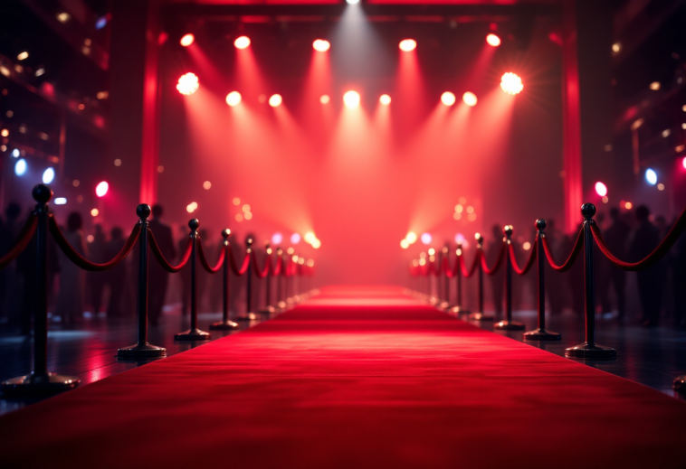 Celebrazione della notte degli Oscar con star e glamour