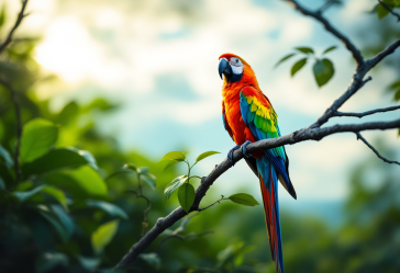 Pappagallo che parla, esplorando il suo cervello