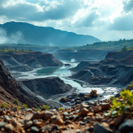 Mappa della Repubblica Democratica del Congo con risorse naturali