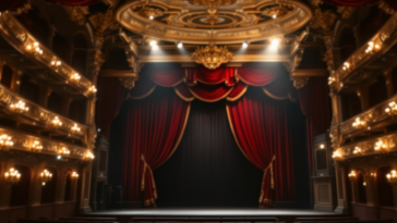 Immagine di una soubrette moderna in scena