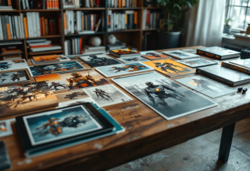 Illustrazione di robot nei fumetti attraverso le epoche