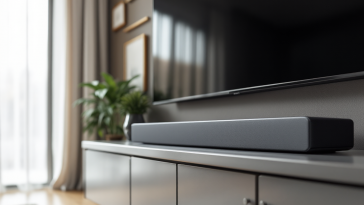 Soundbar Samsung C400 con design elegante e audio potente