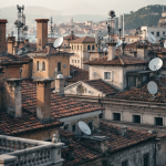 Immagine di Starlink in Italia con satelliti e connessione