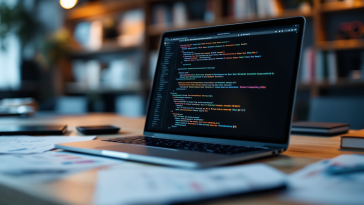 Logo AMD ROCm su sfondo Windows