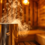 Vaporizzatore per sauna facciale in uso per la cura della pelle