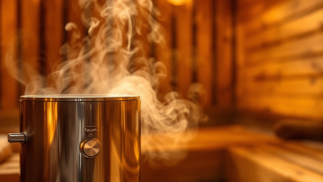 Vaporizzatore per sauna facciale in uso per la cura della pelle