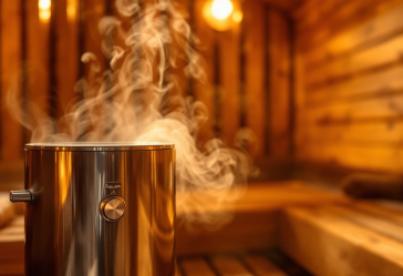 Vaporizzatore per sauna facciale in uso per la cura della pelle