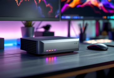 Immagine del mini PC ACEMAGICIAN S3A in uso