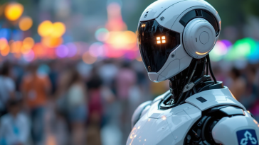 Agente robot AI Police Cyborg 1.0 della polizia thailandese