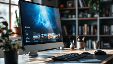 Screenshot dell'aggiornamento Steam con nuove funzionalità