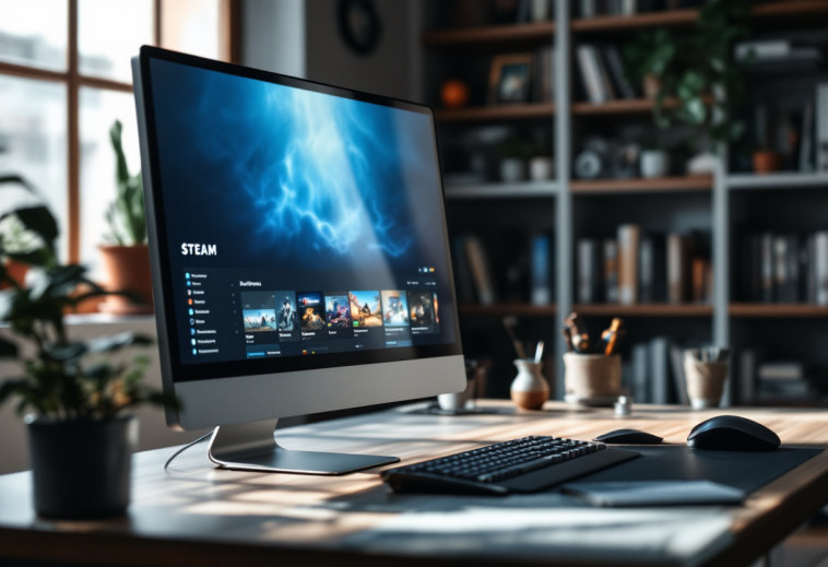 Screenshot dell'aggiornamento Steam con nuove funzionalità