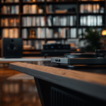 Logo di Amazon Music con note musicali