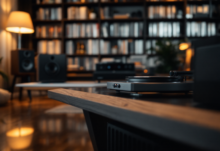 Logo di Amazon Music con note musicali