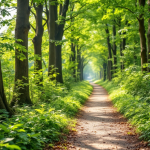 Uomo che cammina veloce in un parco per migliorare la salute