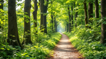 Uomo che cammina veloce in un parco per migliorare la salute