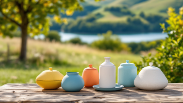 Borse termiche colorate pronte per l'escursione