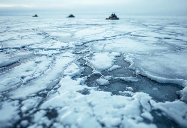 Esercito in azione nell'Artico con attrezzature avanzate