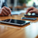 Immagine che illustra contratti Google e smartphone