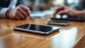 Immagine che illustra contratti Google e smartphone