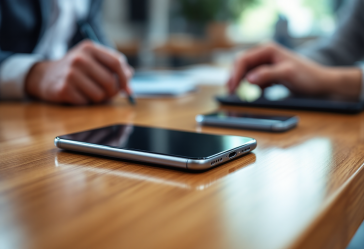 Immagine che illustra contratti Google e smartphone