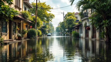 Mappa dell'Europa con eventi climatici estremi del 2023