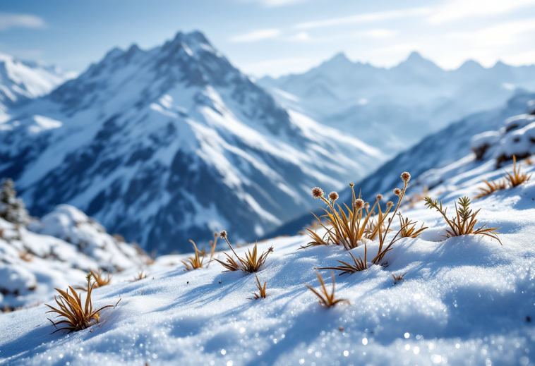 Neve sulle Alpi in crisi, strategie per il futuro